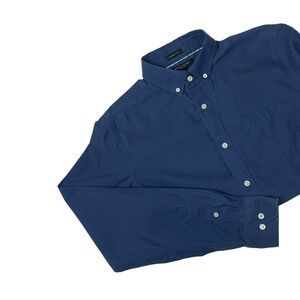 Banana Republic Grant Fit Shirt Mens M Blue Non Iron Button Up